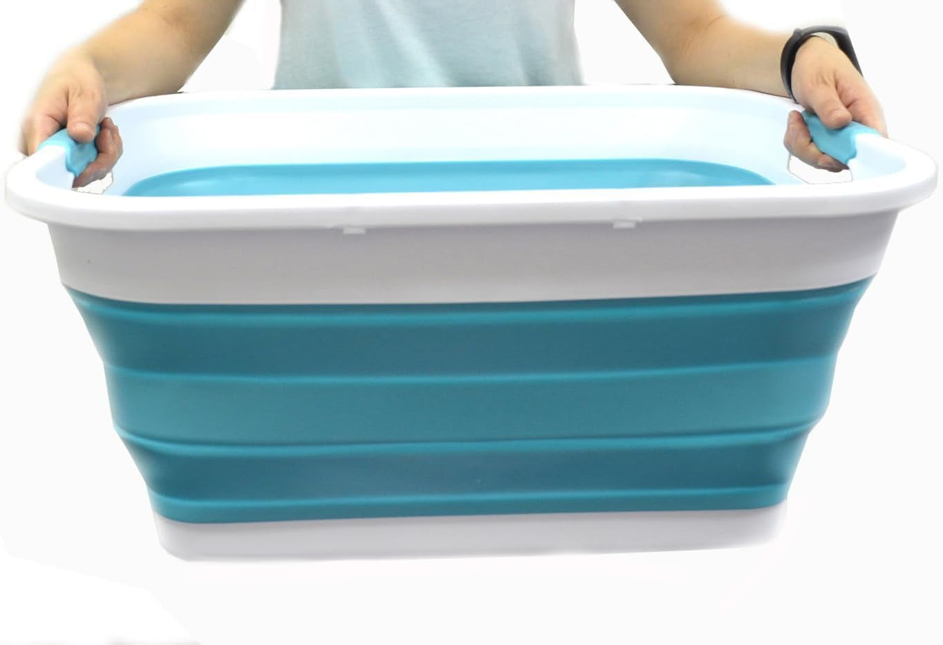 Collapsible Laundry Basket 41L | Foldable Storage Bin 015