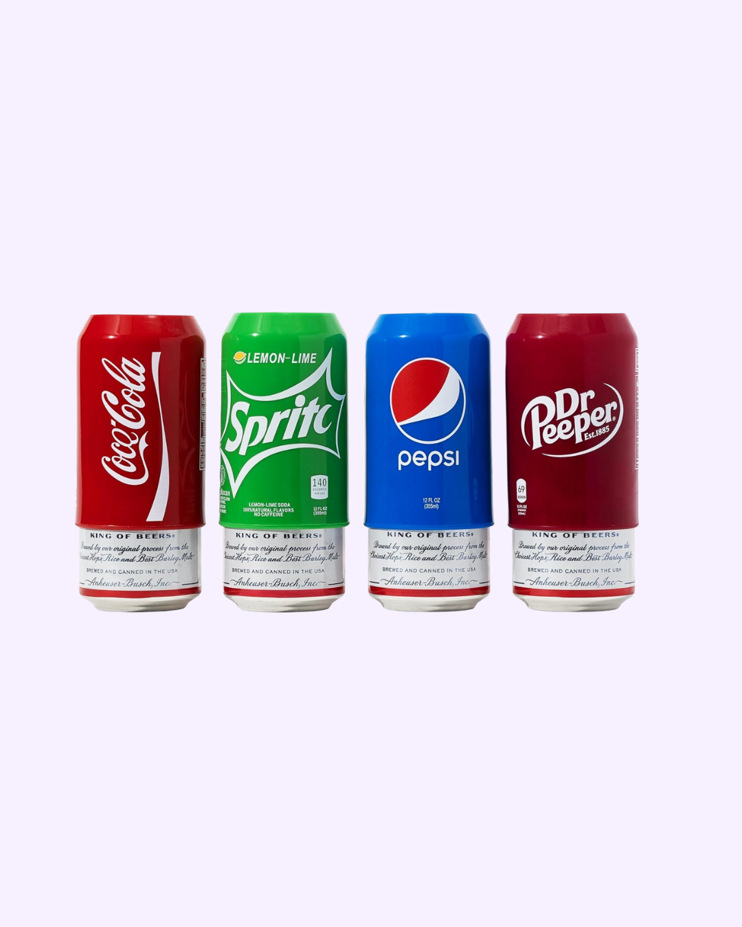 Silicone Can Covers 4 Pack | Soda Can Sleeve for 12oz Drinks, Reusable Hide Cover