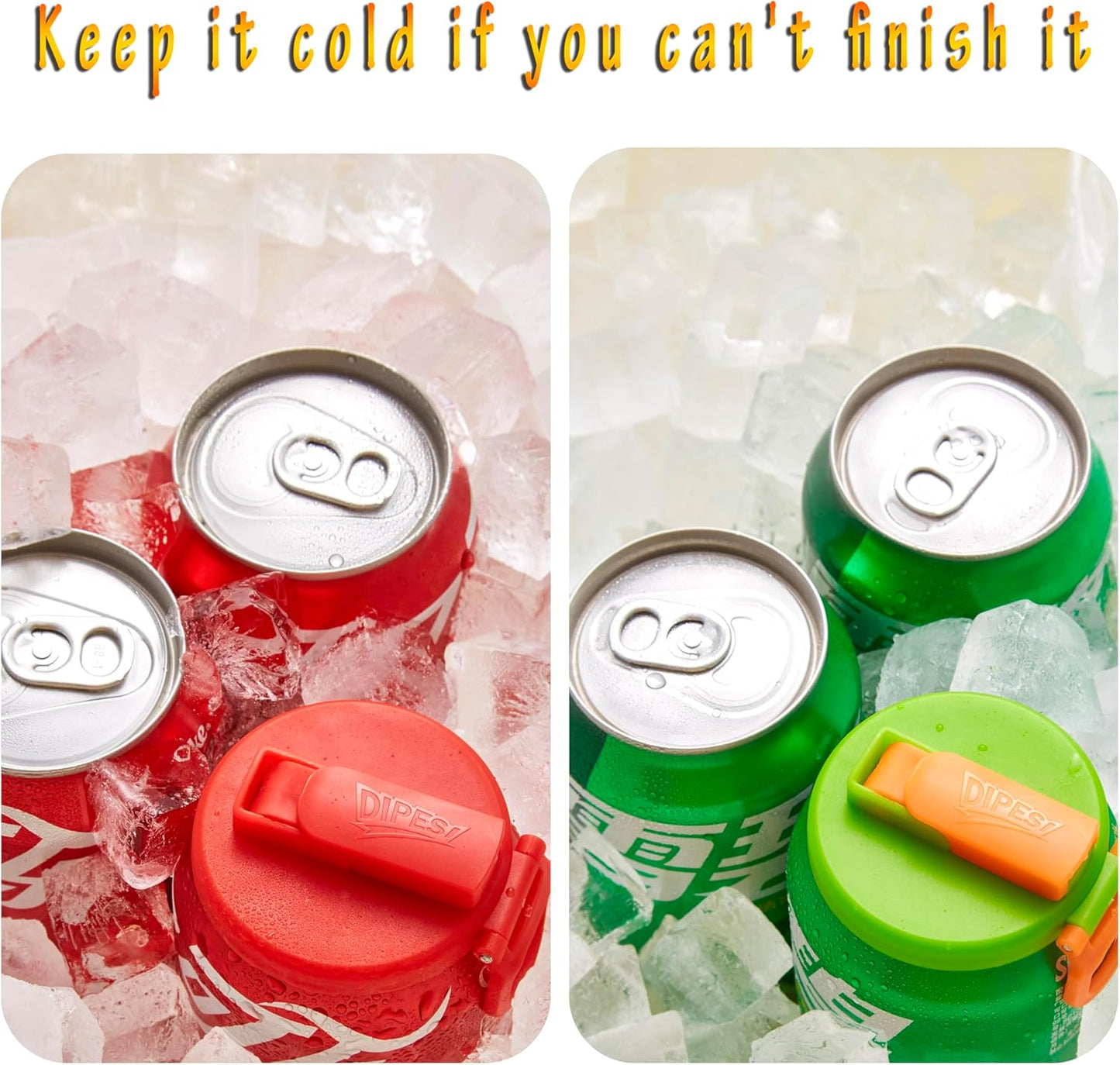 Soda Can Lids with Straw 4-Pack | BPA-Free Silicone Covers 017