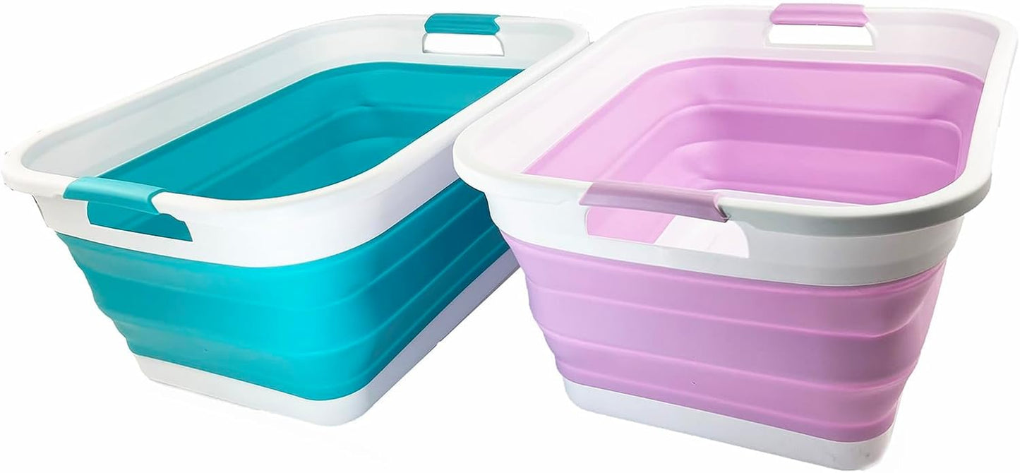 Collapsible Laundry Basket 41L | Foldable Storage Bin 015