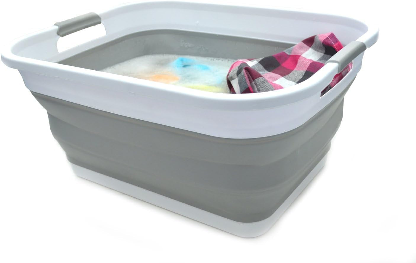 Collapsible Laundry Basket 41L | Foldable Storage Bin 015