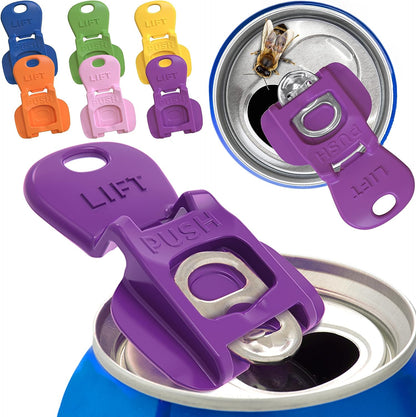 Drink Can Protector Cap – 6 Pack Easy Tab Opener Cover 009
