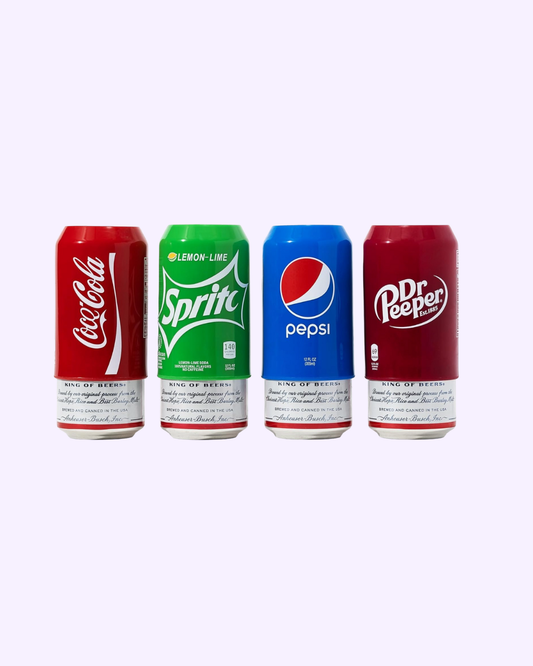 Silicone Can Covers 4 Pack | Soda Can Sleeve for 12oz Drinks, Reusable Hide Cover