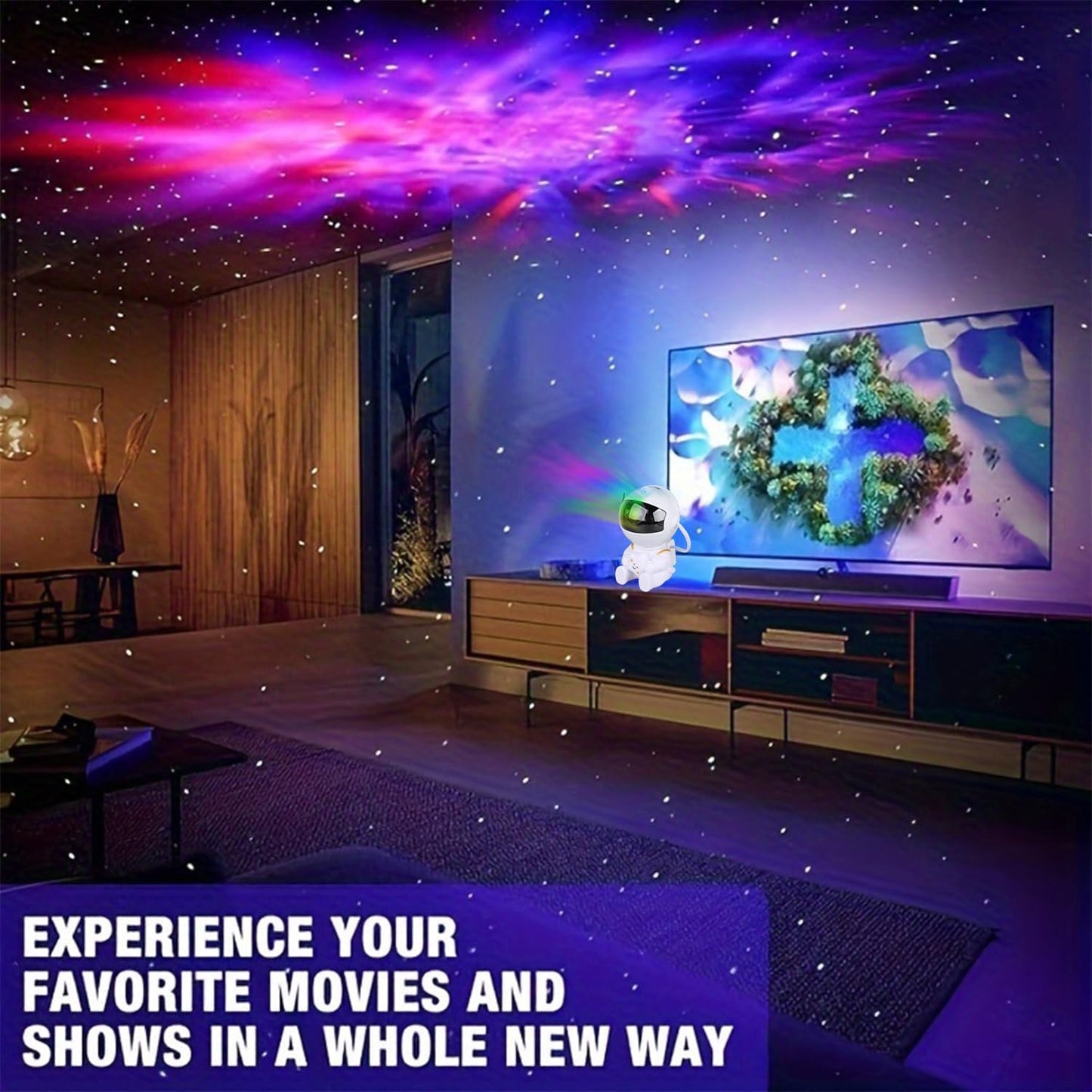 Astronaut Star Projector – Galaxy Light for Kids & Bedroom