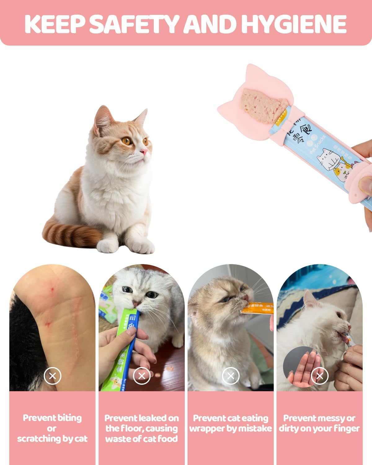 Cat Food Can Lids Set – Silicone Covers & Feeding Spoon