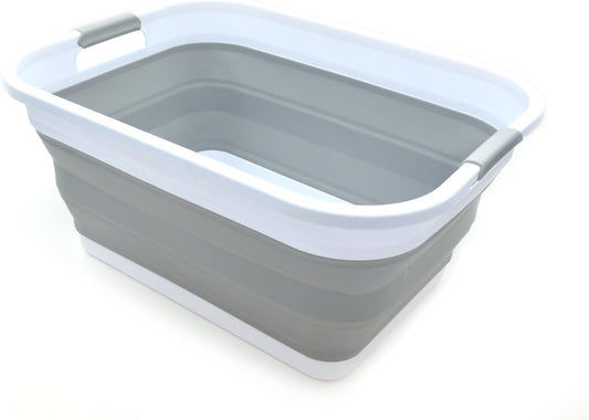 Collapsible Laundry Basket 41L | Foldable Storage Bin 015