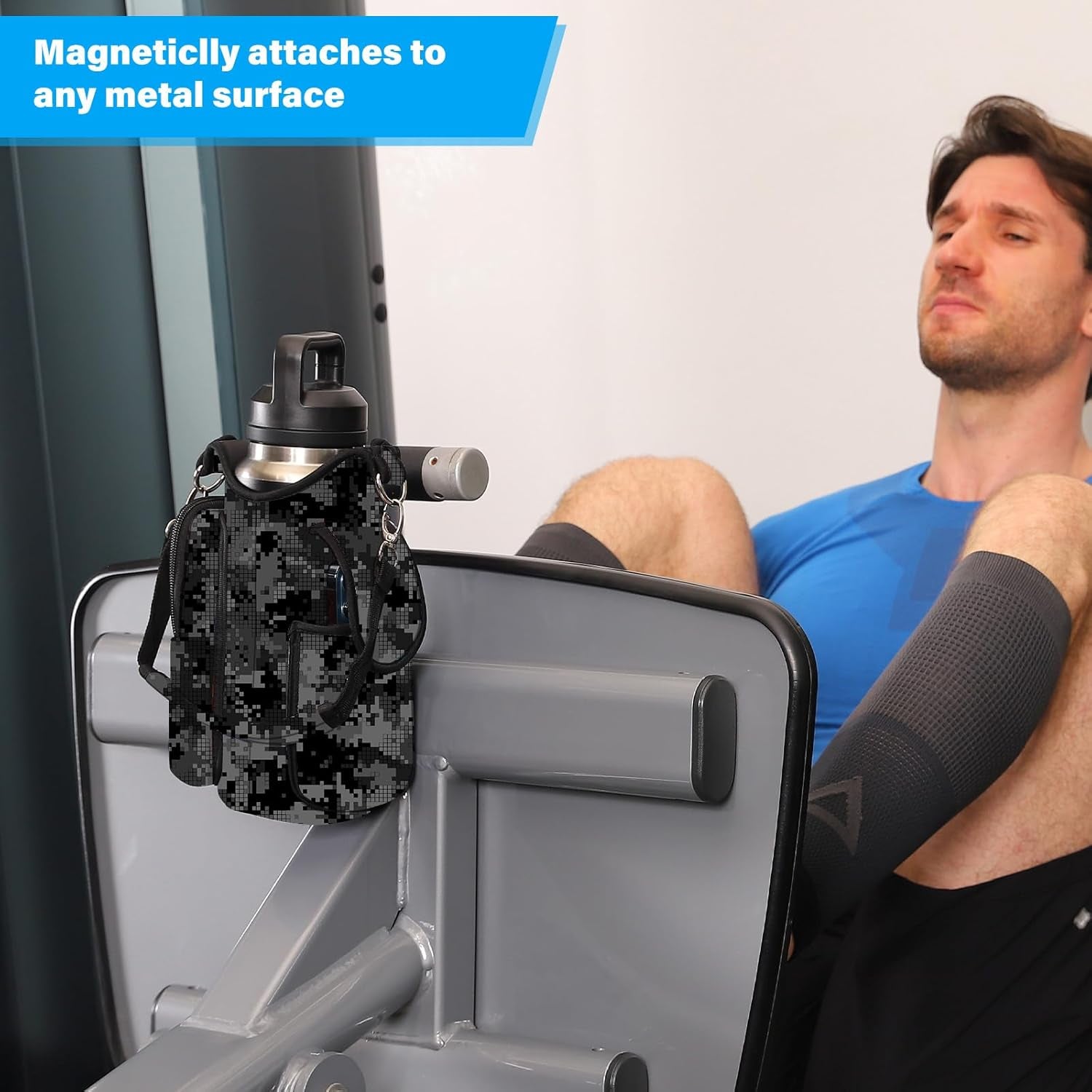Magnetic Gym Bottle Bag | Water Carrier Holder 016