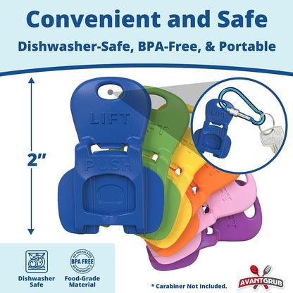 Drink Can Protector Cap – 6 Pack Easy Tab Opener Cover 009