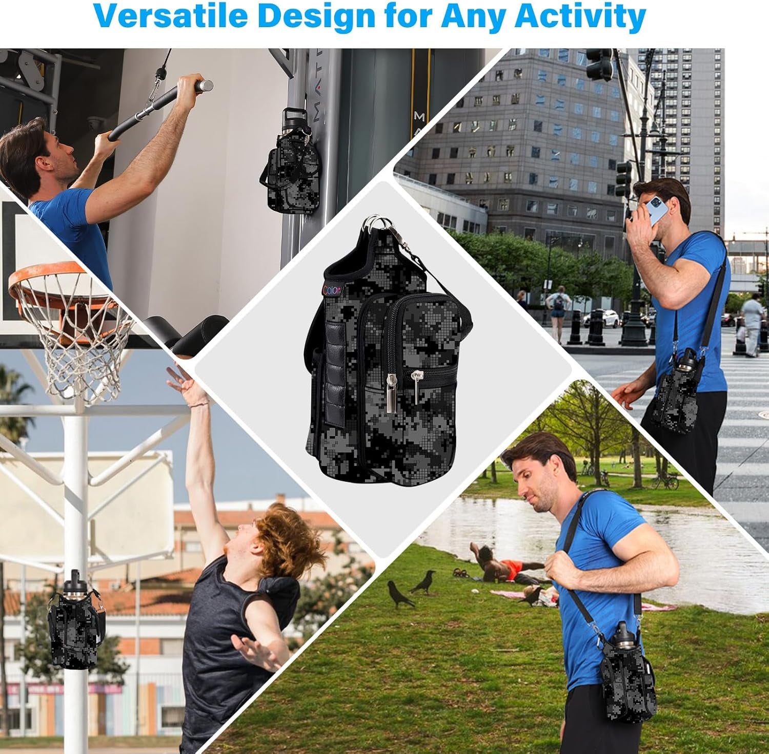 Magnetic Gym Bottle Bag | Water Carrier Holder 016