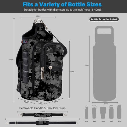 Magnetic Gym Bottle Bag | Water Carrier Holder 016