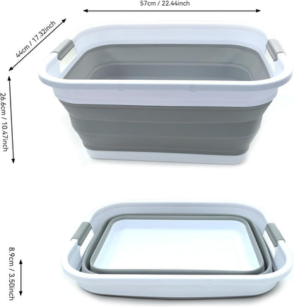 Collapsible Laundry Basket 41L | Foldable Storage Bin 015