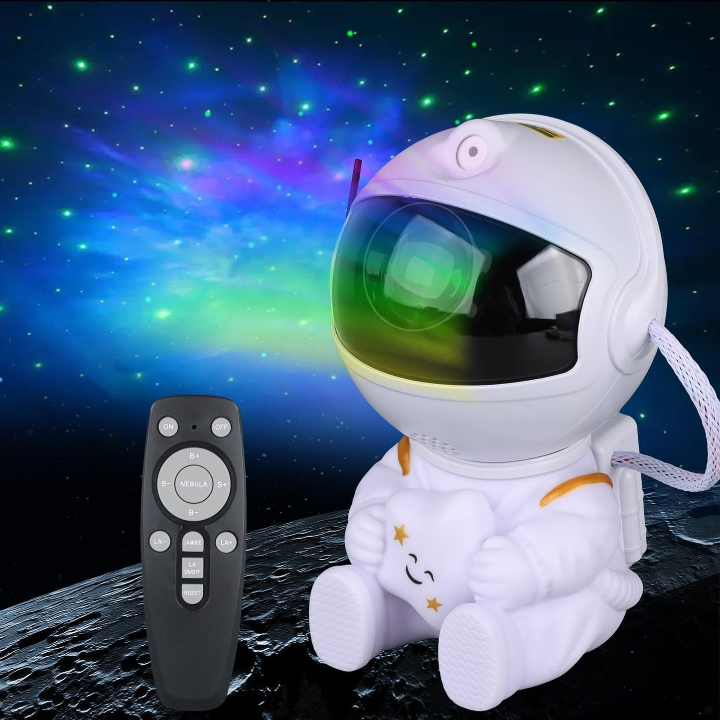 Astronaut Star Projector – Galaxy Light for Kids & Bedroom