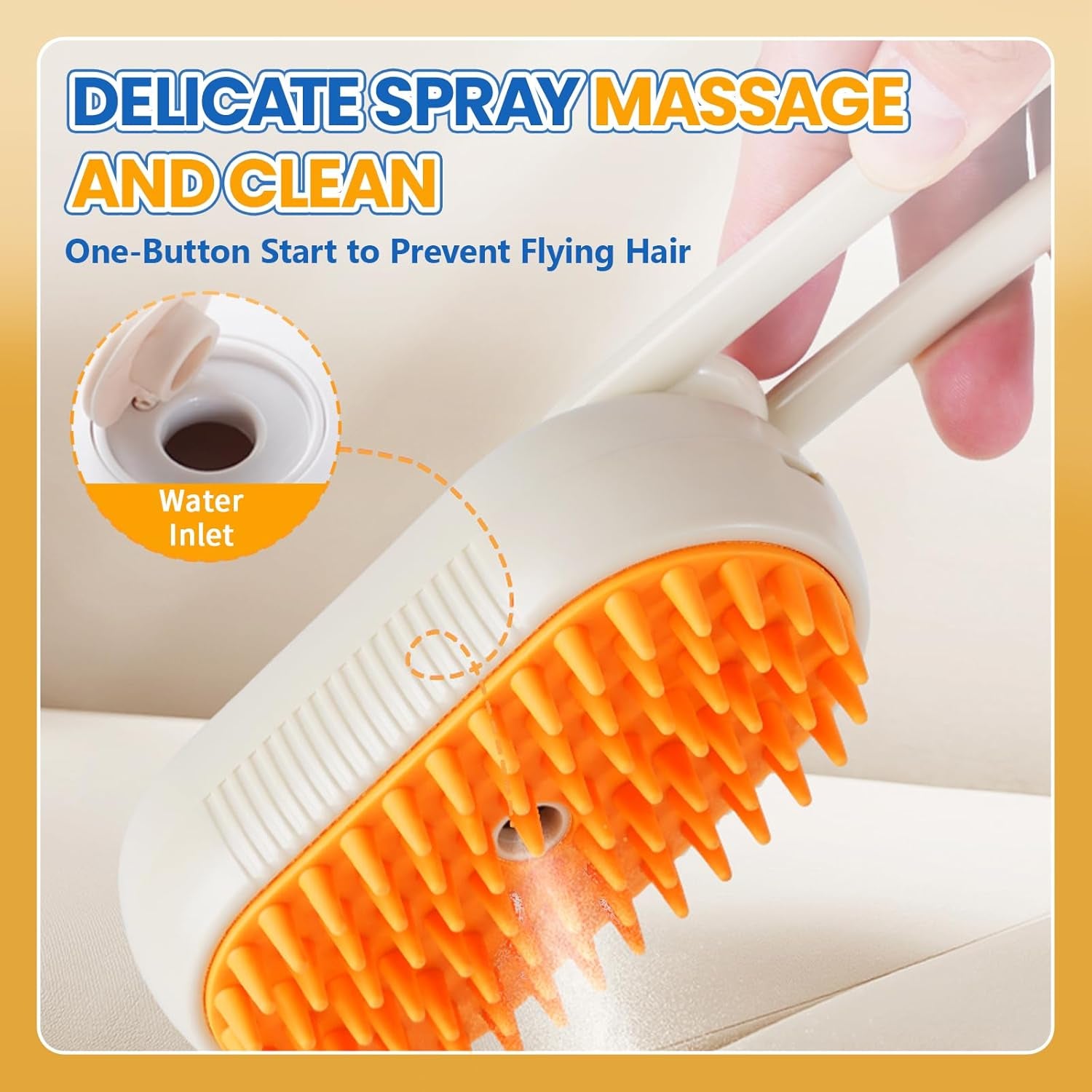 4 in 1 Cat Steam Brush – Rechargeable Pet Grooming Tool 004